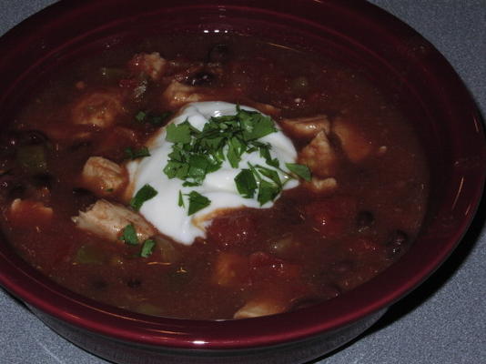 eenvoudige kip tortilla soep - crock pot