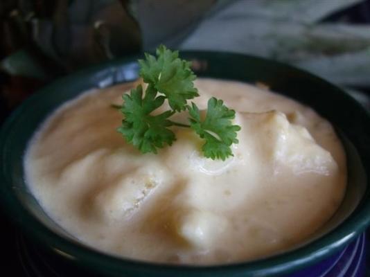 zoete ananas fruit dip