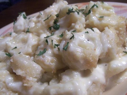 gebakken alfredo pasta