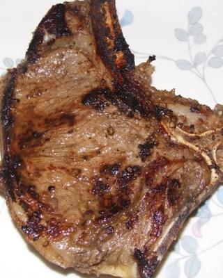 Kurt Busch's gegrilde t-bone