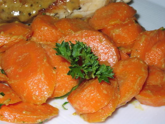 mosterd geglazuurde wortelen