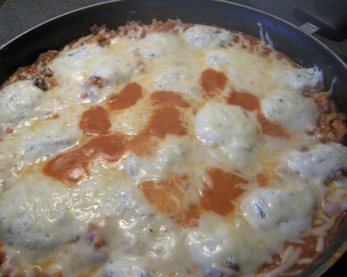 romige koeken lasagne