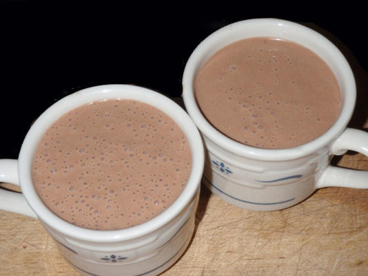 Pindakaas banaan smoothie met cacao