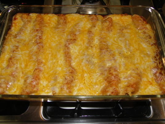 cottage cheese cheddar enchiladas met taco saus