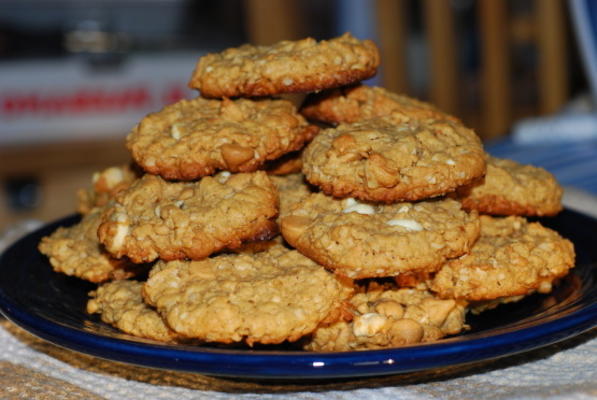 vijf (of misschien zes) pindakaas havermoutkoekjes