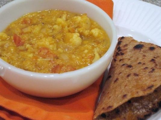 bloemkool dal met panch phoron