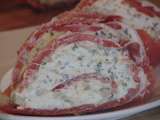 kaasachtige gerookte zalm hapjes
