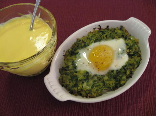 gebakken eieren in courgette (de vegetarische levensgenieter)