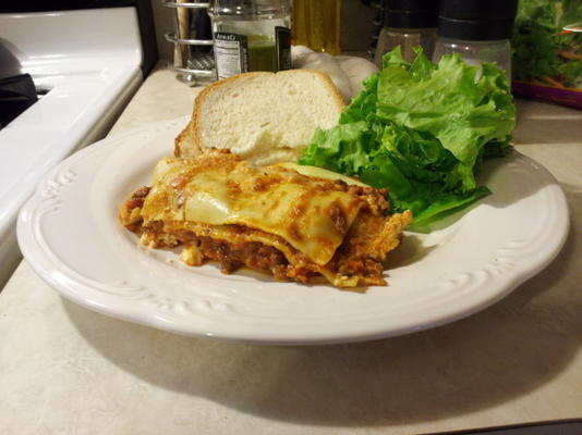 hertenvlees lasagne (of rundvlees)
