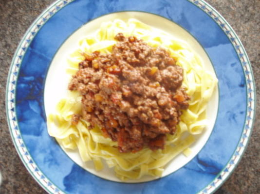 klassieke bolognese vleessaus (bolognaise)