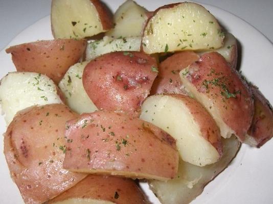 gerookte nieuwe aardappelen (magnetron)