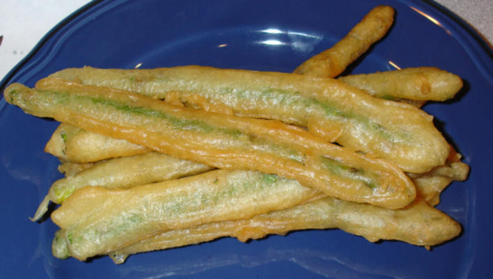 vegetarische planeet asparagus wasabi tempura