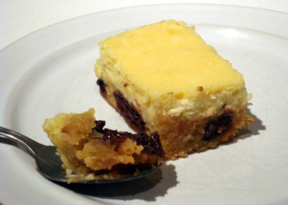 chocoladeschilfer cheesecake vierkanten