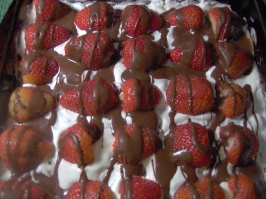 Strawberry Brownie dessert