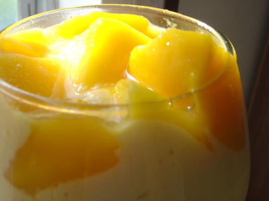 mango en tofu-crème