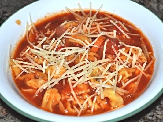 minestrone soep met tortellini (snelkookpan)