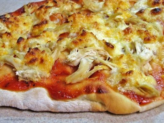 bbq stijl chick pizza taart