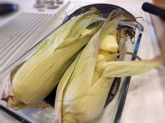oven gebakken cobb corn