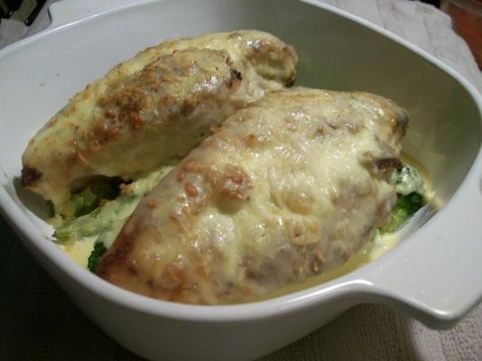 kippenborsten en broccoli met madeira-saus