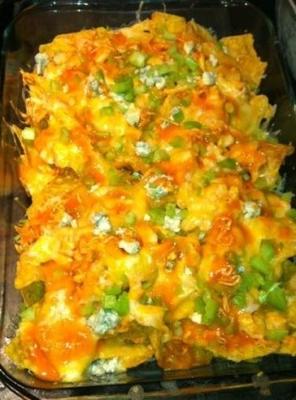 buffalo chicken nachos