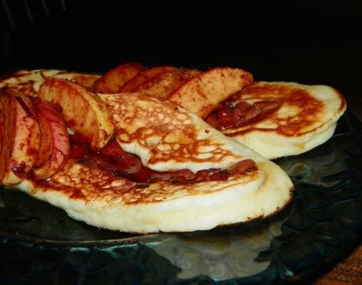 pannenkoeken met appelen en ciderstroop