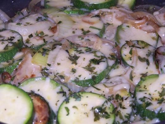 sautandeacute; ed courgette met gruyere