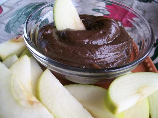 veel te gemakkelijk warme pindakaas - chocolade dip / spread
