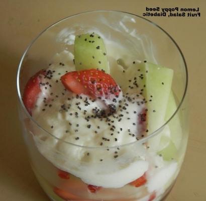 citroen maanzaad fruitsalade, diabetisch