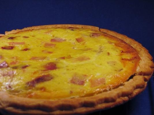 gerookte ham taart - Zweedse quiche (skinkpaj)