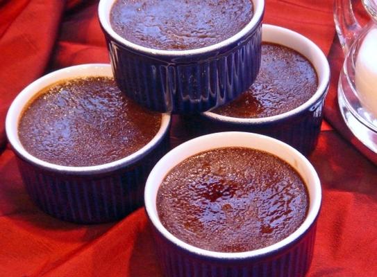 donkere chocolade crème brulee