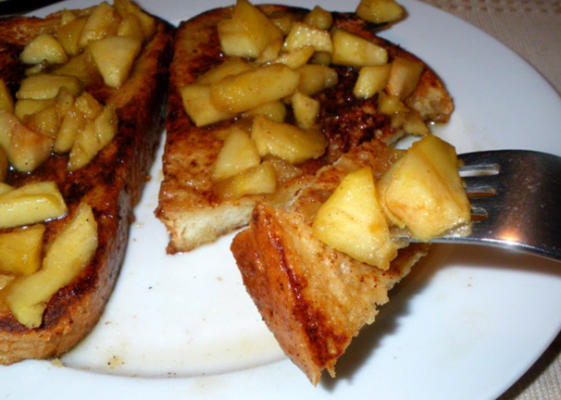 Franse toast met appel sizzle (foodfit website)