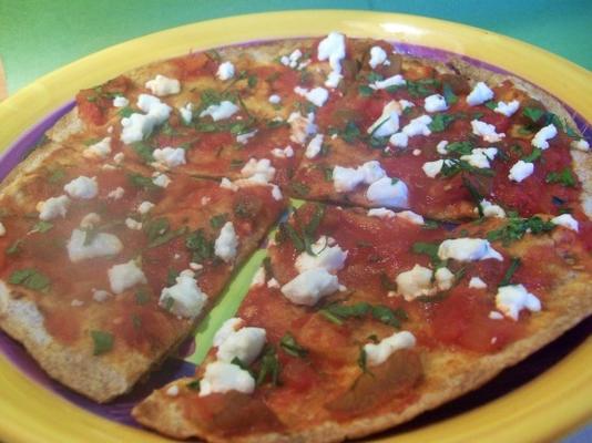 tostadas met geitenkaas en salsa