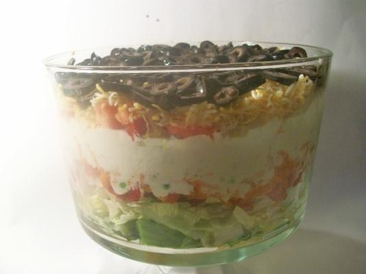 gelaagde chef-koksalade