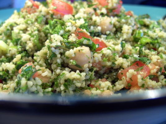 tabouli en kikkererwten salade