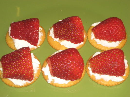 aardbeiencreme snacks