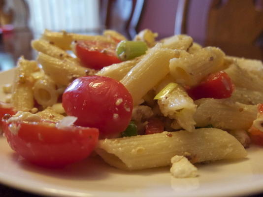 citroen pastasalade met tomaten en feta