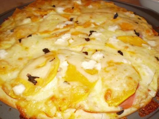 pompoen en spinazie pizza
