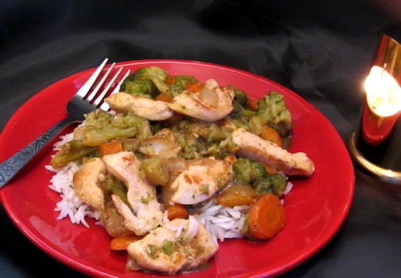 chicken stir fry dinner (lichtblauw)