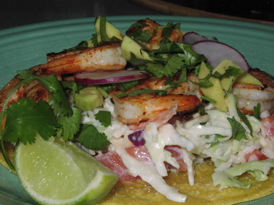 chipotle garnalen tostadas