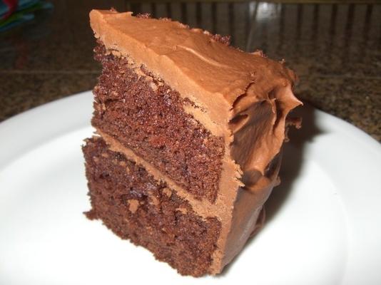 perfecte chocolade glazuur (cake mix arts)