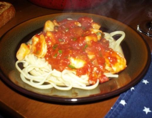zeevruchten van diavolo met pasta