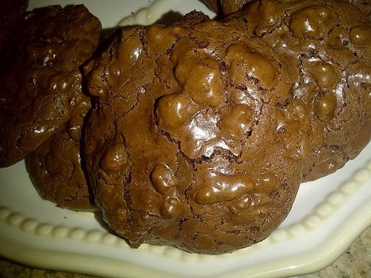 bloemloze chocolade-walnoot cookies
