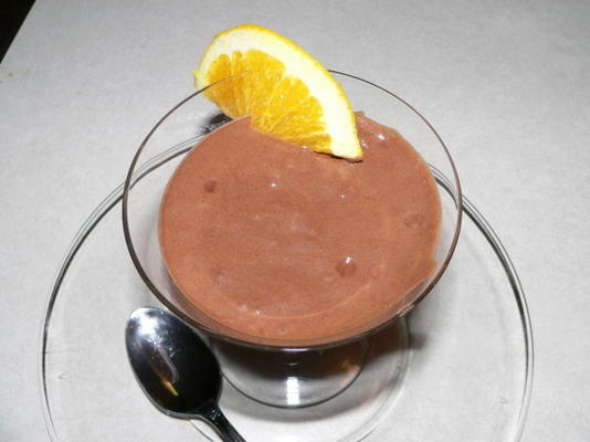 sinaasappel geurende chocolademousse