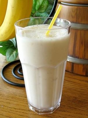 karamel bananenmilkshake