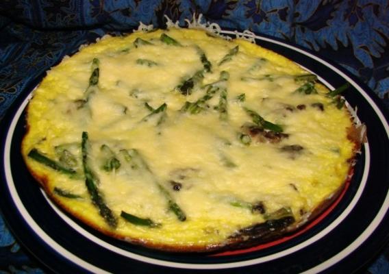 emmentaler en asperge frittata