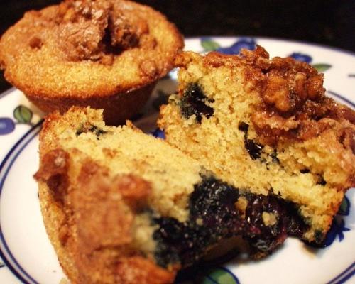 Blueberry Amandel-farina-muffins