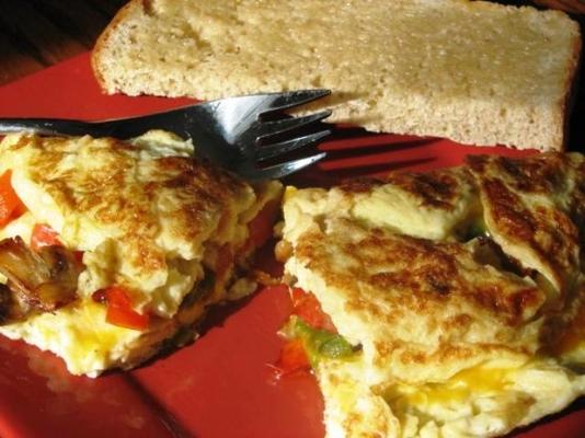 veggie omelet voor één