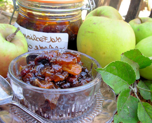 ouderwetse Schotse appel en gemberchutney