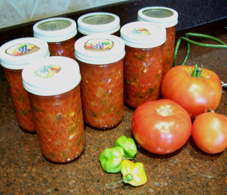 geroosterde poblano en geroosterde knoflooksalsa