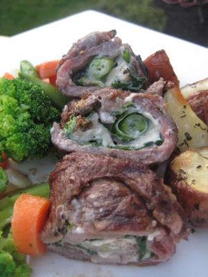 rachael ray's flank steak pinwheels